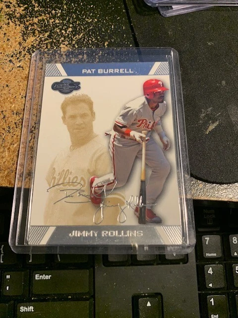 2007 TOPPS CO-SIGNERS PAT BURRELL JIMMY ROLLINS GOLD 130/225 ~ #42  - Image 1 of 1