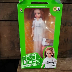 Takara Real Licca-chan Real Madrid White Jersey Outfit Doll - Picture 1 of 10