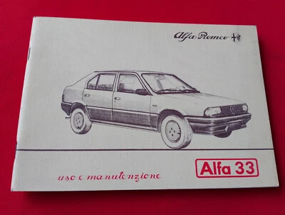ALFA ROMEO ALFA 33 LIBRETTO USO E MANUTENZIONE - Immagine 1 di 4