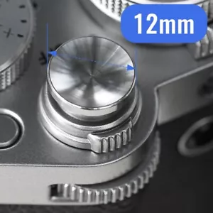 Haoge 12mm Metal Shutter Release Button for Leica M10 M11 Concave Surface Silver - Picture 1 of 9