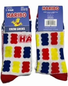 Calcetines Haribo Crew Zapato Adulto Talla 6-13 Nuevos con Etiquetas - Imagen 1 de 1