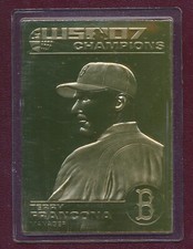 Terry Francona 2008 Danbury Mint Boston Red Sox 2007 World Series 22Kt Gold Card