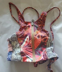 Maaji Reversible STRAPPY back bikini top Print Multi-Color Size XS - Picture 1 of 4