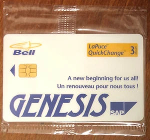 BELL CANADA LA PUCE GENESIS TELECARD TELECARTE SCHEDA PAY PHONE CARD CARTE CARTA - Picture 1 of 2