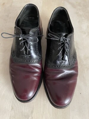Zapatos Oxford de vestir vintage Dexter todo cuero para hombre talla 8,5 suela de cuero Foto 1 de 4