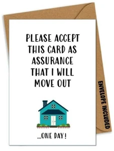 Divertida tarjeta de cumpleaños/día del padre grosero papá padrastro abuelo tío broma/IK - Imagen 1 de 1