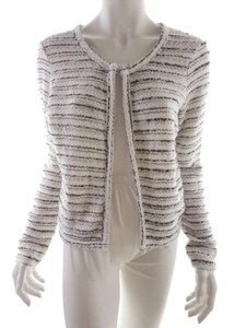 Vero moda T. L Blanco Cárdigan abierto Acrílico Manga larga Punto fino - Imagen 1 de 5