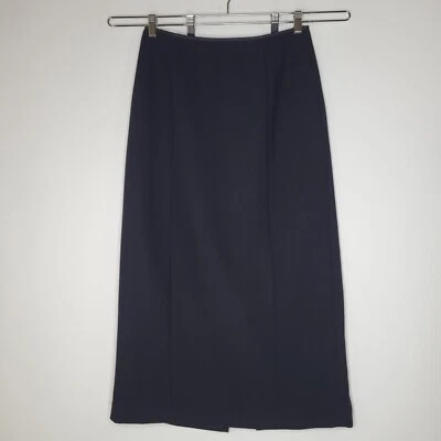 Vintage GAP Black Lined Maxi Skirt Size 6 Back Slit Long Workwear Career Y2K - Image 1 of 4