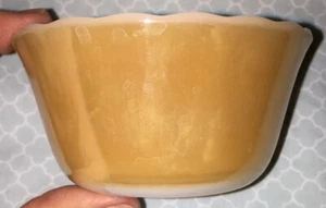 Fire King 6oz Vtg Bowl - 424 Scalloped Peach Luster Dessert Ramekin Dish - Bild 1 von 8