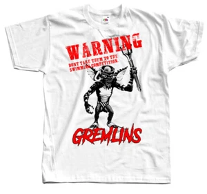 Gremlins Gizmo Comedy Horrorfilm v4 T-Shirt Größen S-5XL 100 % Baumwolle WEISS - Bild 1 von 2