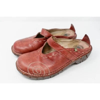 Zapatos zueco Mary Jane de cuero para mujer El Naturalista talla 37 rojo EE. UU. 6,5 Foto 1 de 4