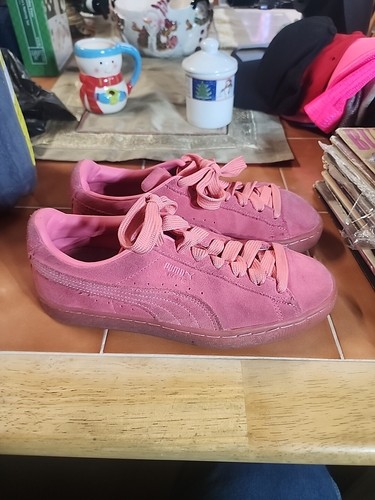 Scarpe da ginnastica Puma scamosciate ghiacciate fluo taglia 7C rosa 361936 01 donna 8