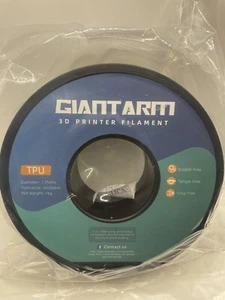 GIANTARM 3D Printer Filament, Grey Pla Filament, 1Kg(2.2lbs) Spool, 1.75mm Dimen - Picture 1 of 8