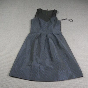 Cue Womens Dress 10 or Small Black Fit & Flare A-Line Polka Dot Sleeveless - Picture 1 of 8