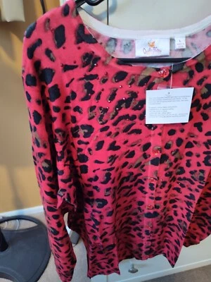 CÁRDIGAN MUJER QUACKER FACTORY BOTÓN DELANTERO CON PEDRERÍA NUEVO A234942 Foto 1 de 4