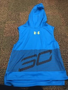 Under Armour Stephen Curry Hoodie Sleeveless Youth Size XS Loose - Picture 1 of 2