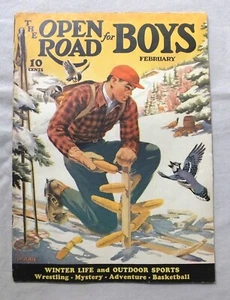 VINTAGE USED THE OPEN ROAD FOR BOYS MAGAZIN FEBRUAR 1940 VOL. XXII NR. 2 - Bild 1 von 2