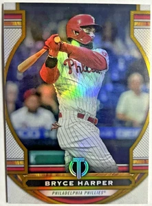 Bryce Harper | 2023 Topps Tribute #14 Gold Philadelphia Phillies | /75 - Foto 1 di 2