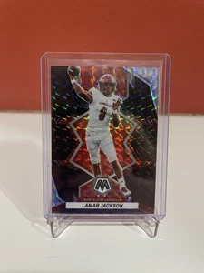Lamar Jackson Mosaic Draft Picks 1/1 Black 2023 Prizm - Picture 1 of 3