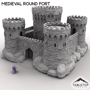 Fuerte redondo medieval - Fantasía DND Dungeons and Dragons - Imagen 1 de 10