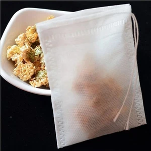 Bolsas de filtro con cordón de muselina no tejidas 100-1000 para té artesanía regalo jabón hierbas - Imagen 1 de 2