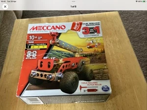 Meccano Rescue Squad 3 In 1 No 15202  Level 1 Beginner Build 3 Models - Picture 1 of 2