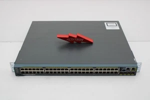Cisco WS-C2960S-F48FPS-L SWITCH - 24 POE+ ETHERNET PORTS ANS - Picture 1 of 8