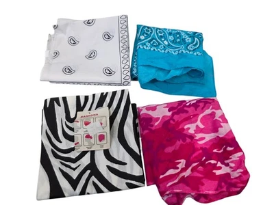 Lote de 4 pañuelos camuflados Lucky 7 Paisley Tiger Foto 1 de 4