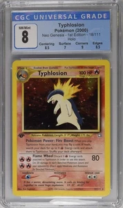 Pokemon 1st Edition Neo Genesis Typhlosion 18/111 - CGC 8 NM-MT w/ Sub-Grades - Picture 1 of 2