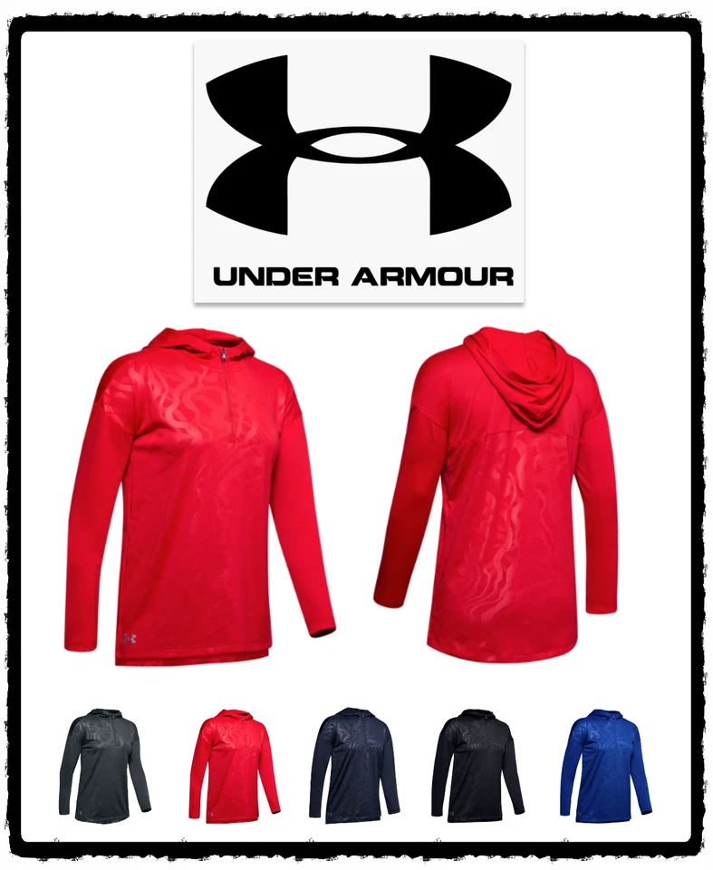 1351230 Under Armour Mujer Armario Emblema 1/4 Cremallera Sudadera con Capucha Foto 1 de 1