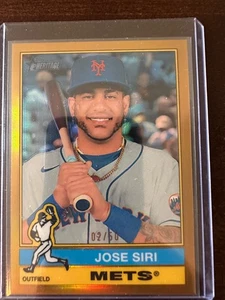 2025 Topps Heritage Jose Quintana Chrome Gold Refractor #/50 Mets - Bild 1 von 3