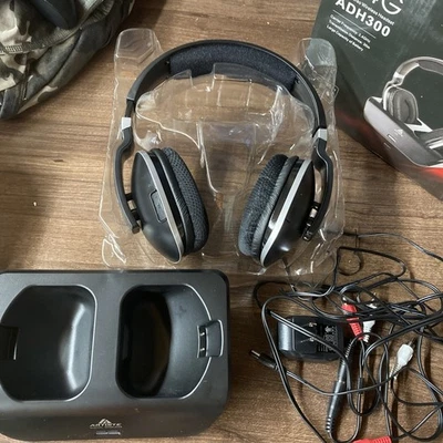 Беспроводные телевизионные наушники Artiste ADH300 2,4 ГГц черные - Изображение 1 из 4