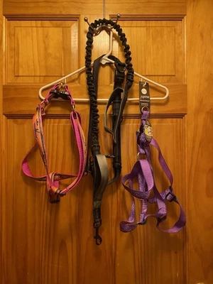 LOTE 2 ARNESES LUPINE PET PERRO 24”-38” Y 1 CORREA CHISPEANTE PARA MASCOTAS CON ACCESORIO DE CINTURA Foto 1 de 4