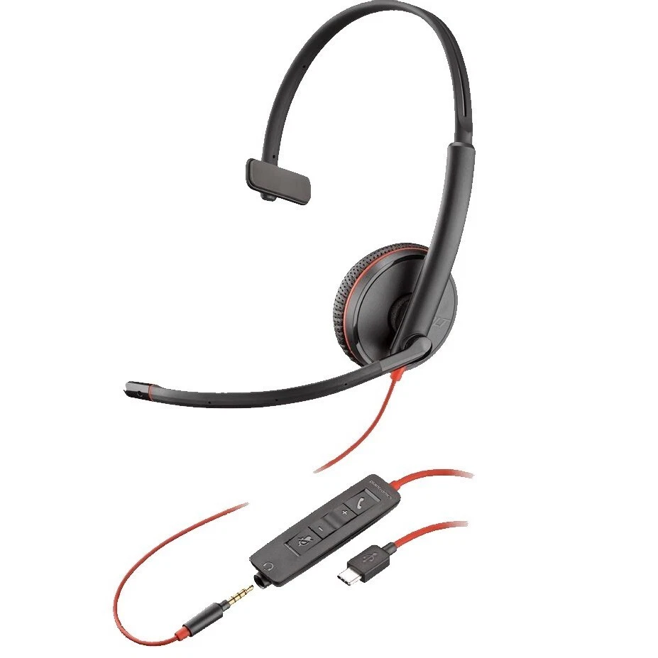Poly Plantronics Blackwire 3215 Headset, Mono, USB-C und 3,5mm- Klinke, Unified - Bild 1 von 1