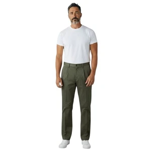 Polo Ralph Lauren Andrew Chino Pants 33x32 Classic Fit Khaki 100% Cotton Olive - Picture 1 of 11