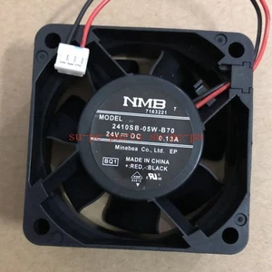 1pcs NMB 2410SB-05W-B70 24V 0.13A cooling fan 2-wire 60*60*25mm - Afbeelding 1 van 4