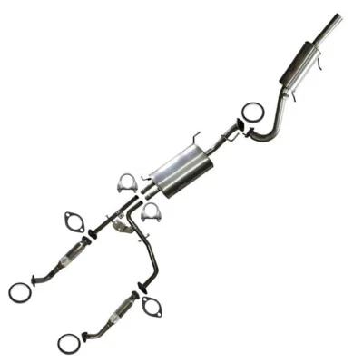 Kit de sistema de escape de acero inoxidable compatible con: 2002-2003 QX4 2002-2004 Pathfinder 3,5 L Foto 1 de 4