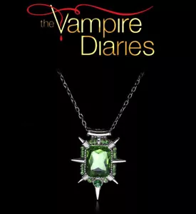 The Vampire Diaries Caroline Forbes Peridot 7-Point Star Silver Chain & Pendant - Picture 1 of 5