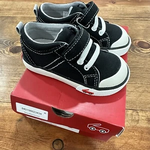 See Kai Run Tanner Black Canvas Toddler 6 - Picture 1 of 8