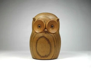 vintage laurids lonborg holzfigur wood sculpture owl eule danish design denmark - Bild 1 von 8