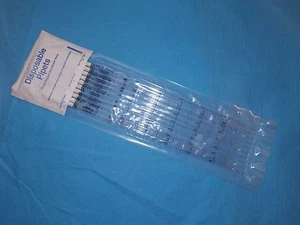 KIMBLE 53281-826 SEROLOGISCHE PIPETTEN GLAS 5 X 1/10ML 10/BEUTEL NEU VERSIEGELT - Bild 1 von 3