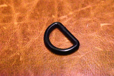Anillo en D de 3/4" de plástico negro 2 piezas para bolso monedero Foto 1 de 3