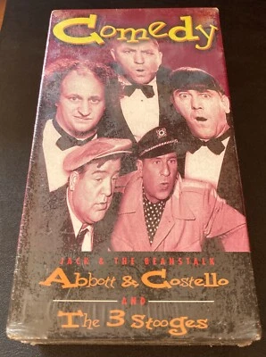 Abbott & Costello- Jack & the Beanstalk / The 3 Stooges (3 episodes) (VHS, 2000) Foto 1 de 4