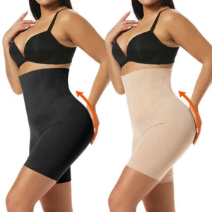 Women Slimming Body Shaper Shorts High Waist Pants Firm Tummy Control Shapewear - Picture 1 of 14