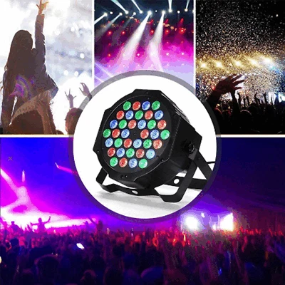 1PCS DJ Disco Party Stage Light 36LED RGB DMX Beam Lights KTV Show PAR Lighting - Image 1 of 4