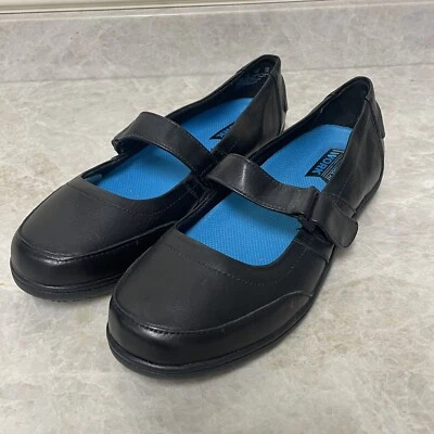 Dr Scholl's Hesper Mary Jane Work Shoes 9M Black Leather Comfort Slip Resistant - Image 1 of 4