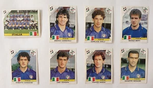 1990 Panini World Cup Italia Team 8 Stickers Rare Argentina Edition Blue Backs - Picture 1 of 7