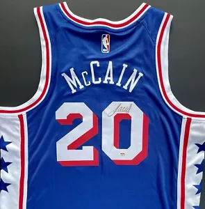 Maglia Jared McCain firmata autografata Philadelphia 76ers Psa/Dna Coa Duke - Foto 1 di 4
