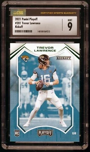 TREVOR LAWRENCE 2021 Panini Playoff #201 Kickoff Green Jaguars Rookie RC CSG 9 - Picture 1 of 2