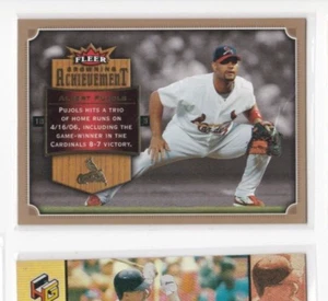 ALBERT PUJOLS 2007 FLEER CROWNING ACHIEVEMENT INSERT CARD-SHIPS FREE - Picture 1 of 23